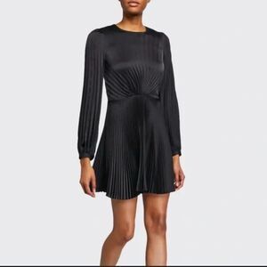 ALC Tavi Elegant Black Pleated Dress EUC | mini dress event cocktail